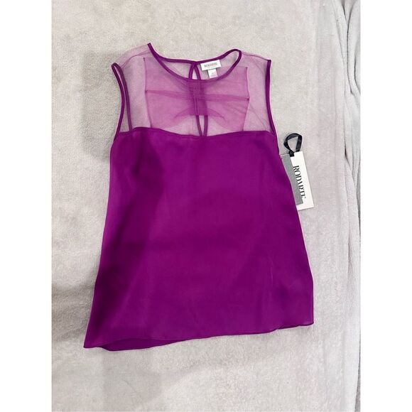 Rodarte blouse women’s purple pink fuscia with bow size M new with tags - Picture 1 of 4